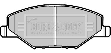 BORG & BECK Комплект тормозных колодок, дисковый тормоз BBP2380